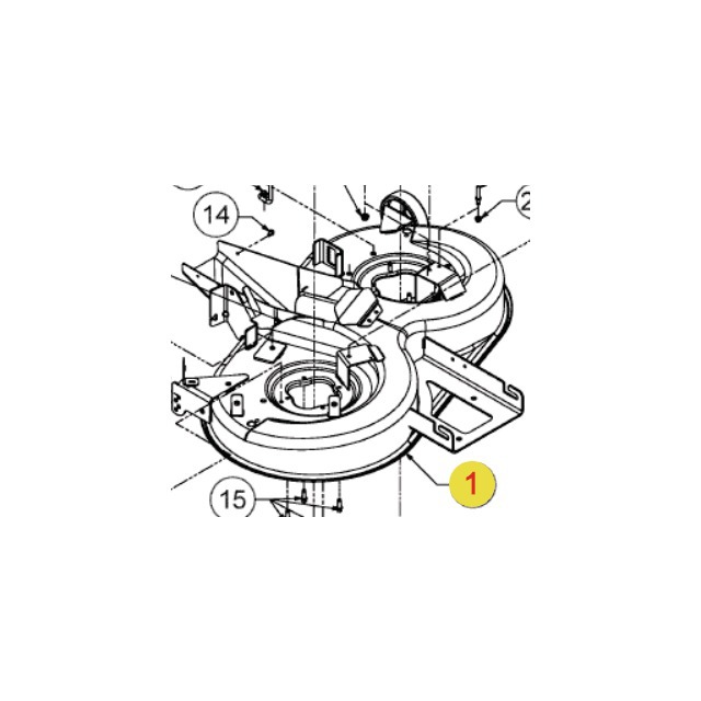 Carter de Coupe 92 CM MTD référence fournisseur MTD68304418DS